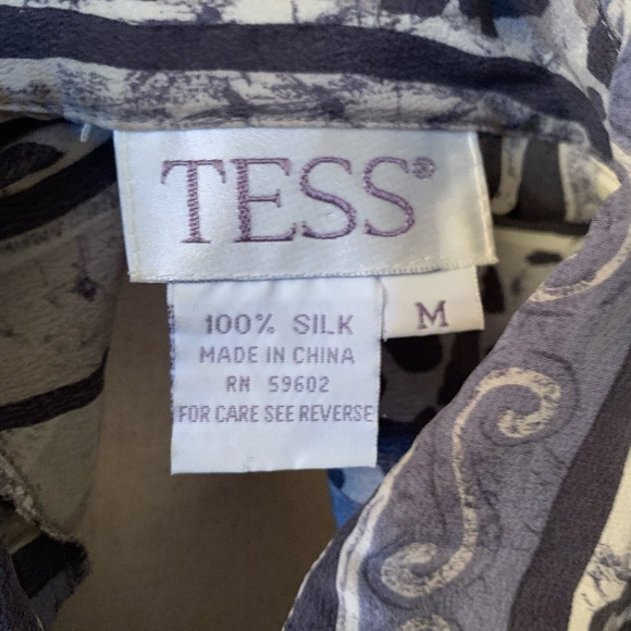 Vintage Silk Animal Print Blouse - Picture 4 of 4